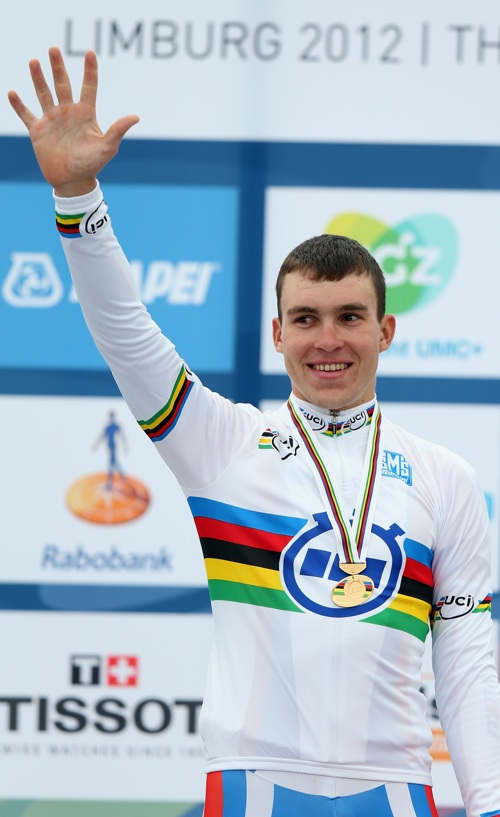 Антон Воробьёв — чемпион мира в гонке с раздельным стартом среди молодёжи. Фоторепортаж. Фото: Bryn Lennon/Getty Images